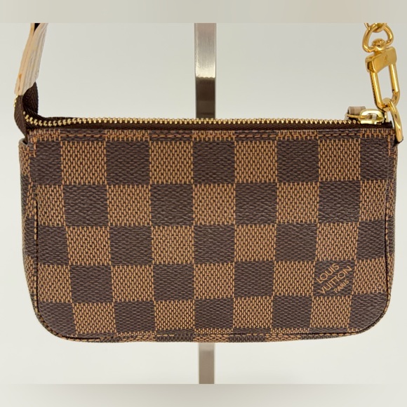 LV Limited Edition Mini Pochette Accessories in Damier Ebene “Trunks and Locks” - Picture 3 of 11